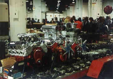 The early years - Racing Engines on display at Chevy/Vettefest in McCormick Center (Chicago Illinois)