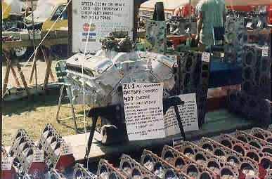  ZL-1 427 Engine out of Camaro #26 on display at Super Chevy Sunday at Indianapolis Raceway Park